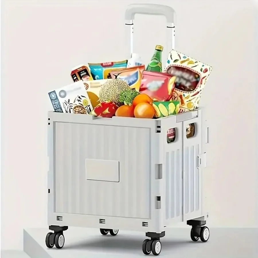 Składany wózek transportowy o dużej wytrzymałości, o dużej pojemności, składany wózek kempingowy na zewnątrz, przenośny wózek na kółkach do przechowywania dla Bea