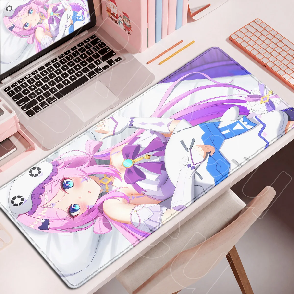 Genshin Impact Citlali Anime Gaming Mouse Mat 900x400mm Kawaii Girl MousePad Washable Rubber Keyboard Pads PC Office Accessories