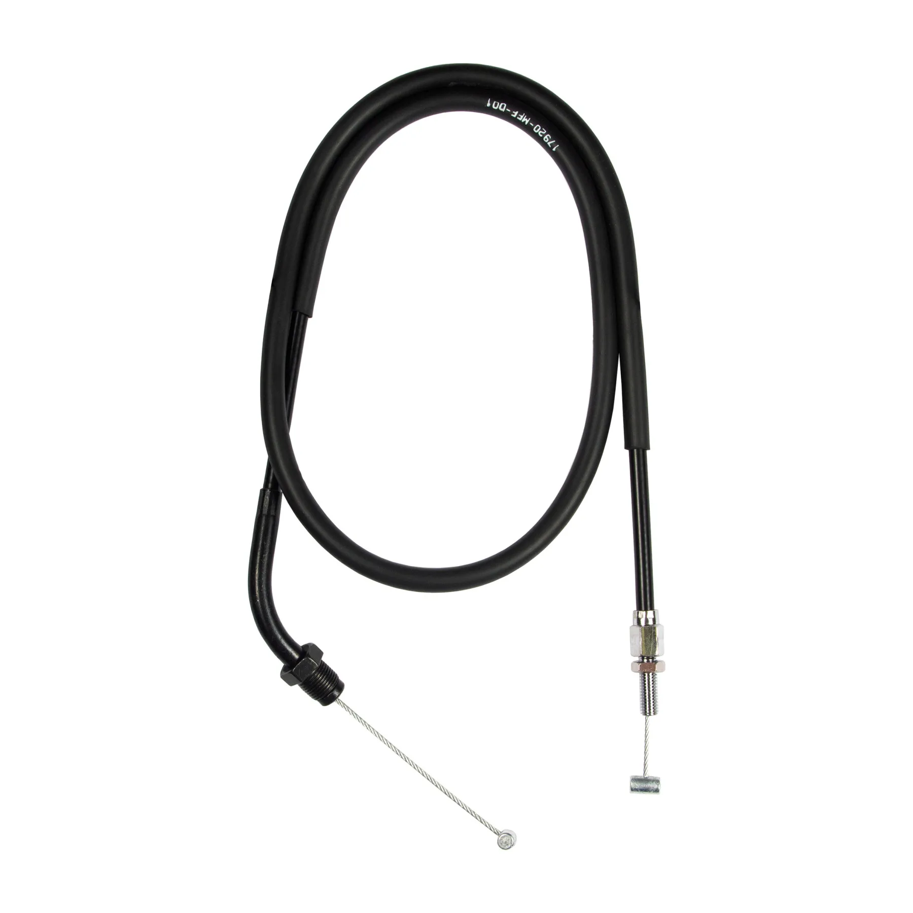 MotoMaster 17920-MFF-D01 Throttle Cable B (CLOSE) for Honda XL700 TRANSALP High Bar +7 cm (2008-2011)