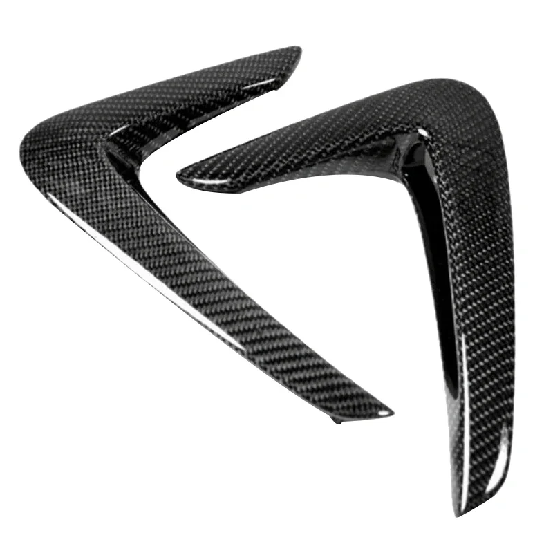 Real Carbon Fiber Car Side Fender Air Vent Trim, StickOnBody IntakeGrilleDecorativeCoverUniversalAutoExterior Modification Parts