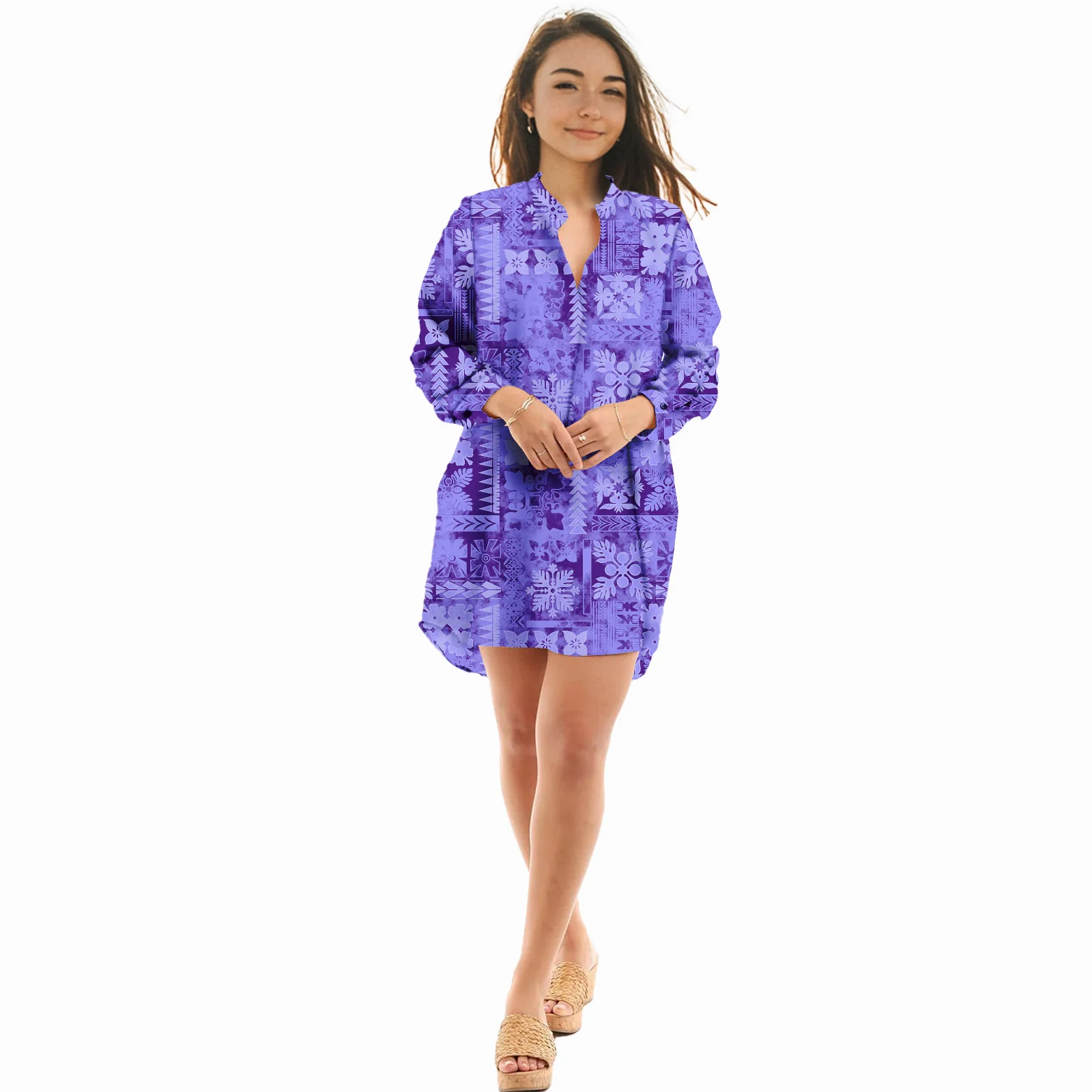 

Pacific Island Clothes Women Dress High Quality Hawaii Polynesian Tribal Design Women Dress Sexy Party Dress Women Clothing