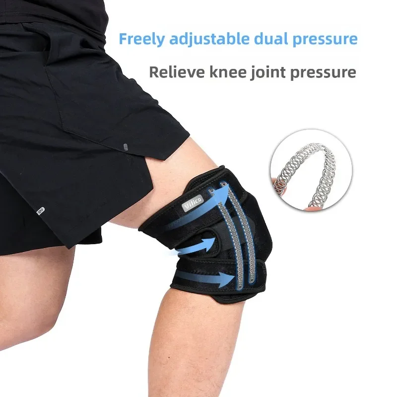 Men Women Running Shock Absorption Training Fitness Anti-Slip Support OK Cloth Sports Spring Knee Pads Protective Gear