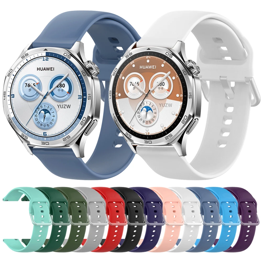 For HUAWEI WATCH GT 5 GT4 Pro 46mm Band 22mm 20mm Silicone Strap GT 3 2 42mm HONOR Magic Watch 4 GS 3 Pro ES Smartwatch Bracelet
