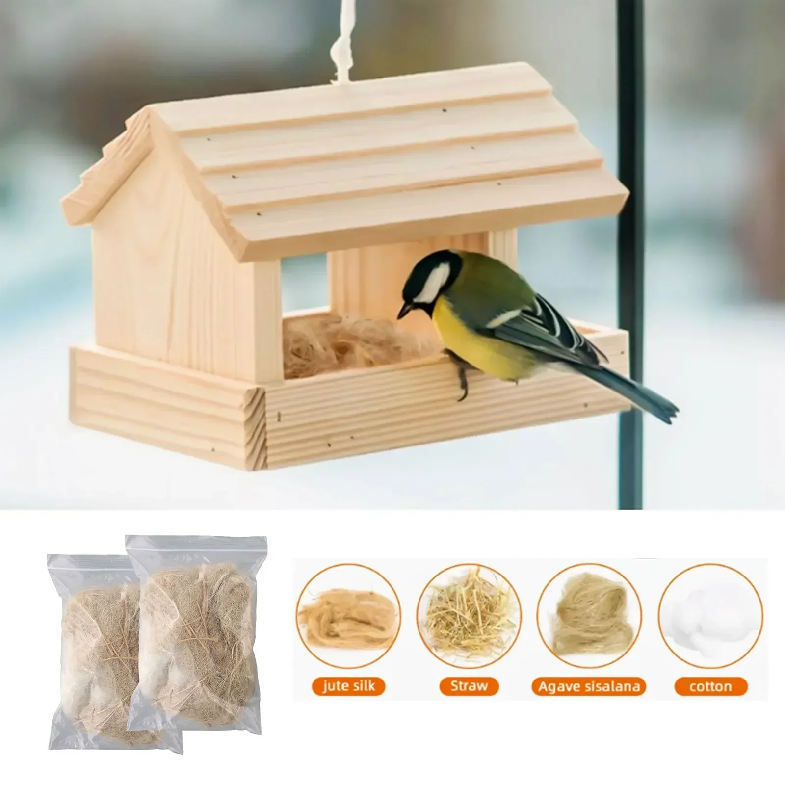 Mixed Nest Material Bird Nest Material High-quality Soft And Flexible Bird & Wildlife Accessories Birdhouses Accessory