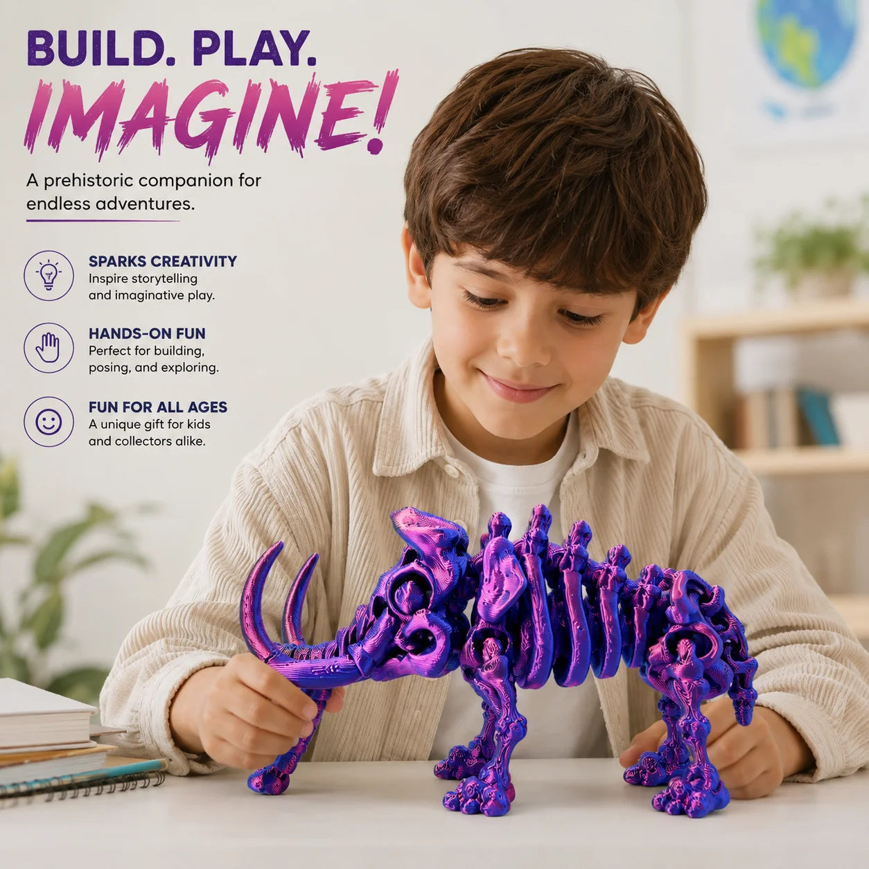 Brinquedo de Esqueleto de Mamu - 3D Printing Desk avaliação e preço