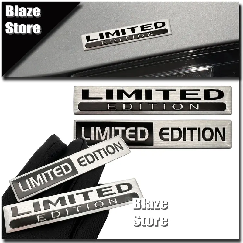 

LIMITED EDITION Logo Styling Car And Motorcycle Aluminum Sticker Body Decor Badge Decals Accessories