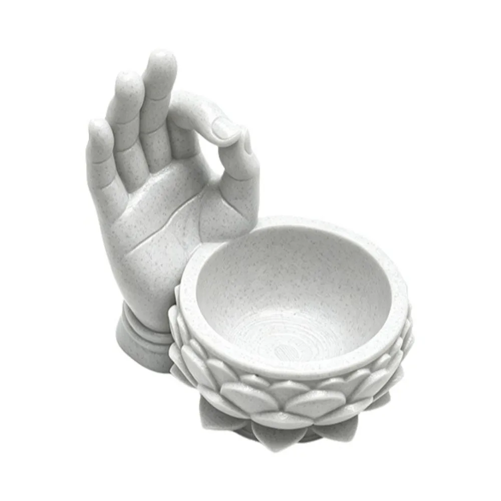 3D Printed Lotus Shaped Flower Pot Creative Funny Succulent Planter Handmade Lightweight Flower Container Tea Table