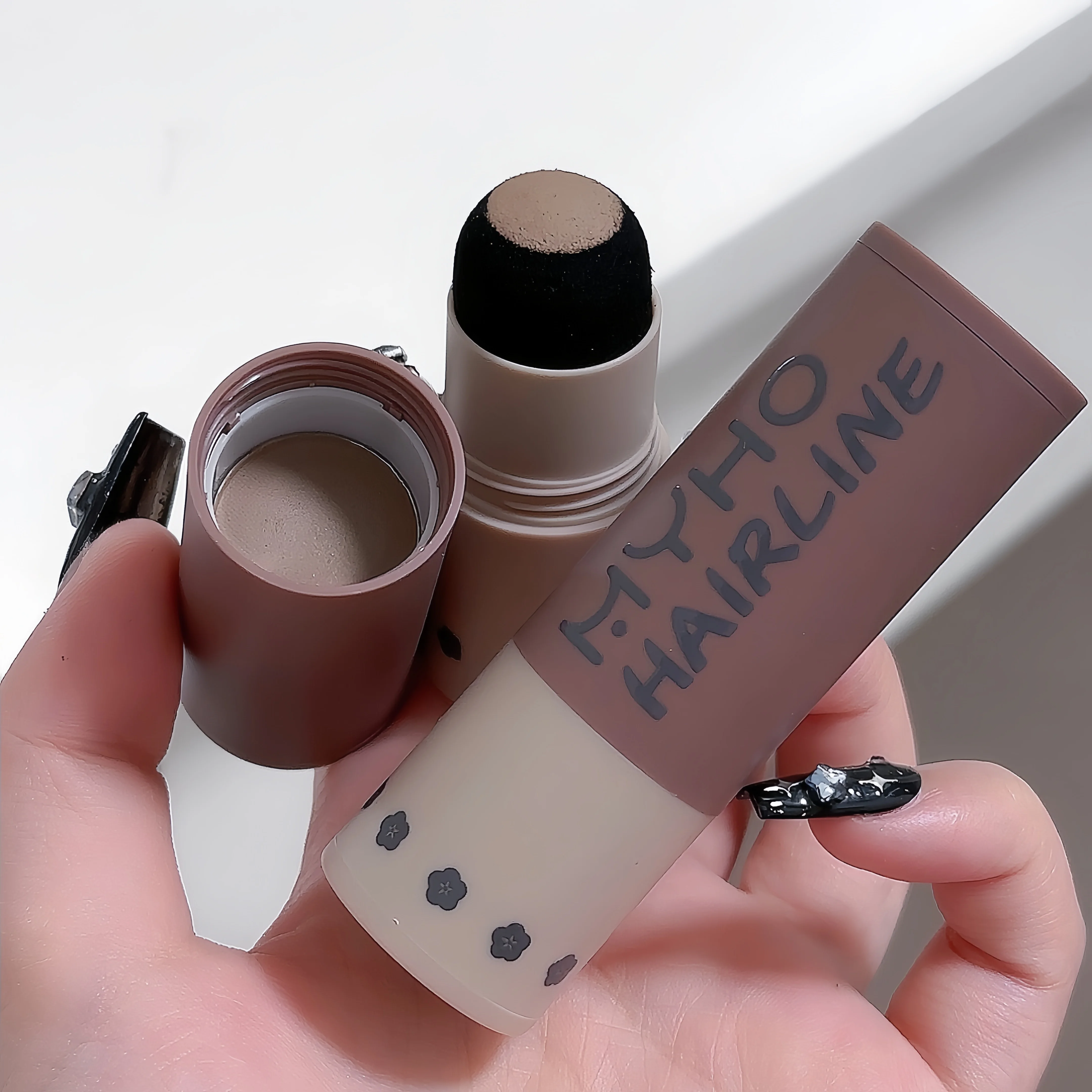 Haaransatz-Puder, wasserdicht und schweißhemmend, Füllung, Artefakt, Reparatur, Nahtabschluss, Abdeckung, Puder, Schatten, natürliches Tonisierungspulver