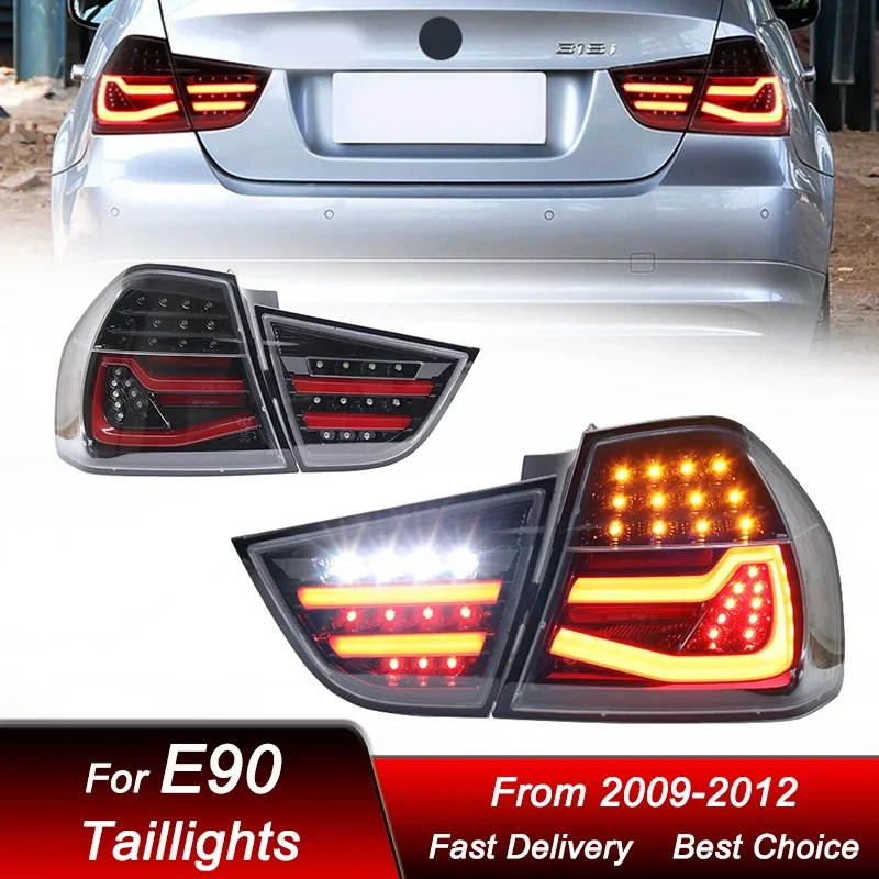 

Pop Car Styling Tail Lights For BMW 3 Series E90 2009-2012 New Style FULL LED Tail Lamp Dynamic Turn Signal Light Tail Lamp Asse