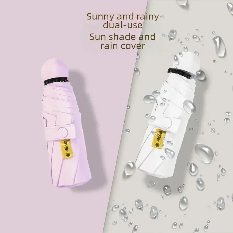 XIAOMI MIJIA 5-fold Mini Ultra-lightweight Portable Sunshade Sunscreen UV Protection Rain Umbrella Women Compact Travel Umbrella