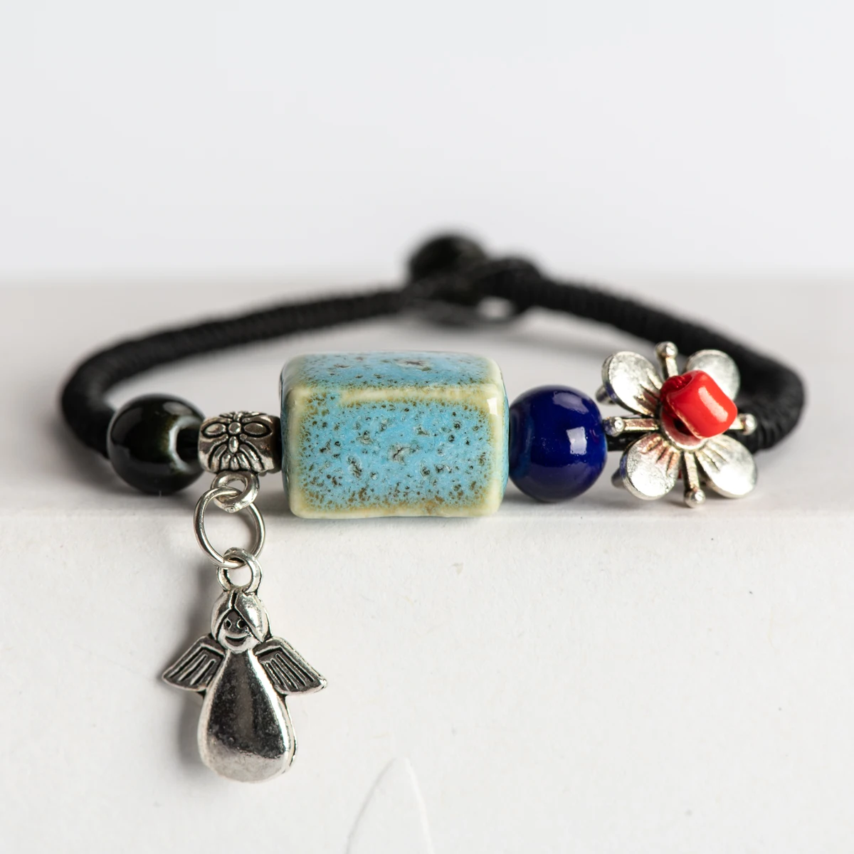 DIY Boho Ceramic Bracelets Beading Bangles Boho Ceramic jewelry for women drop shipping #HY365