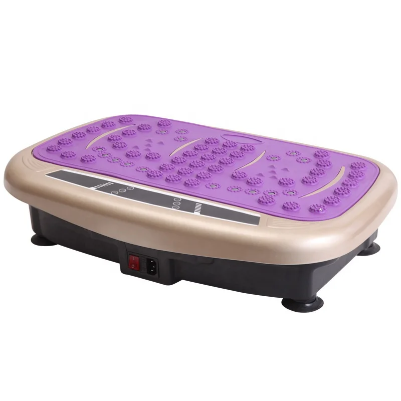 

Ultra-Thin Full Body Vibration Plate Exercise Fitness Machine 99 Speeds with Massager & Foot Massager Features
