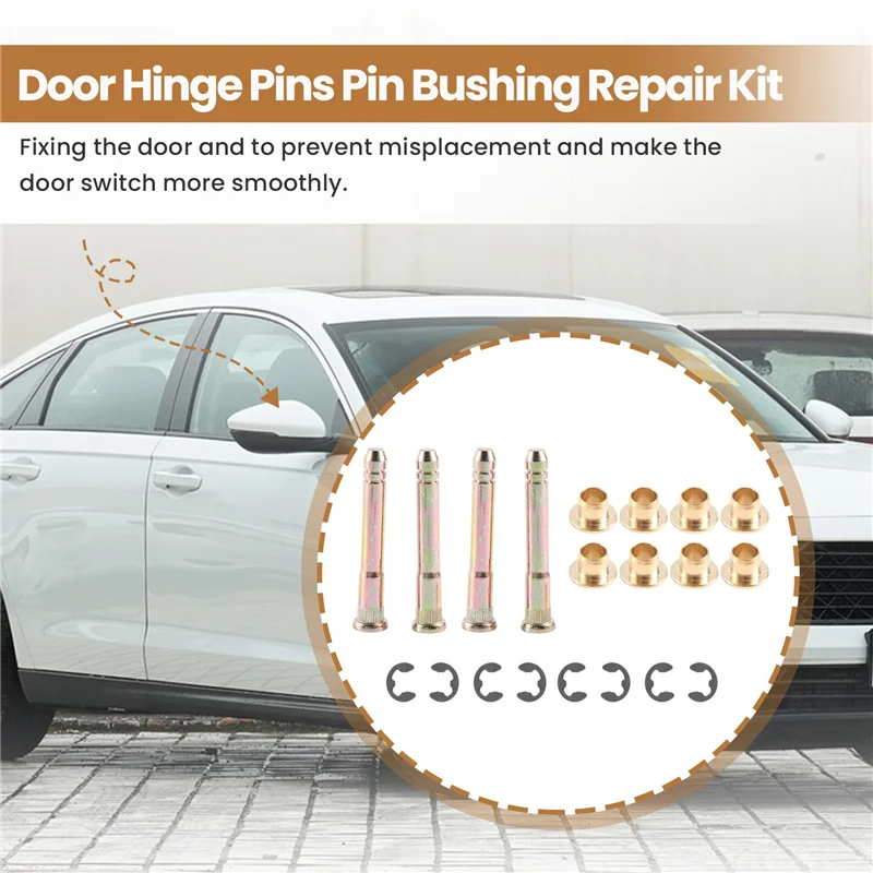 

L38A-Car Door Hinge Pins Pin Bushing Repair Kit Fit For Honda Civic Accord Cr-V Crx Ek Eg