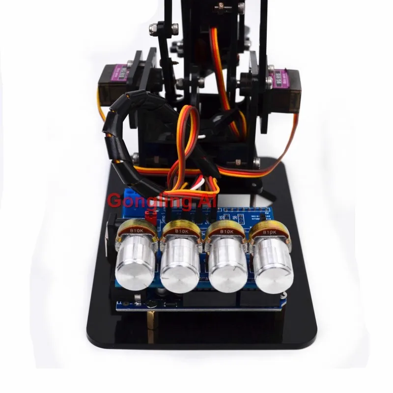 STEM 4 DOF Robotarm Servo SG90 Mechanische Arm Klauw Kit 4-weg Knopbediening Voor Arduino Robotarm DIY Kit Ps2 Programmering Robot