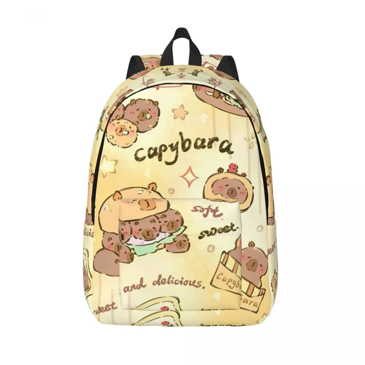 

Cute Capybara Backpack for Men Women Casual Student Work Daypack Laptop Computer Shoulder Bag Sports