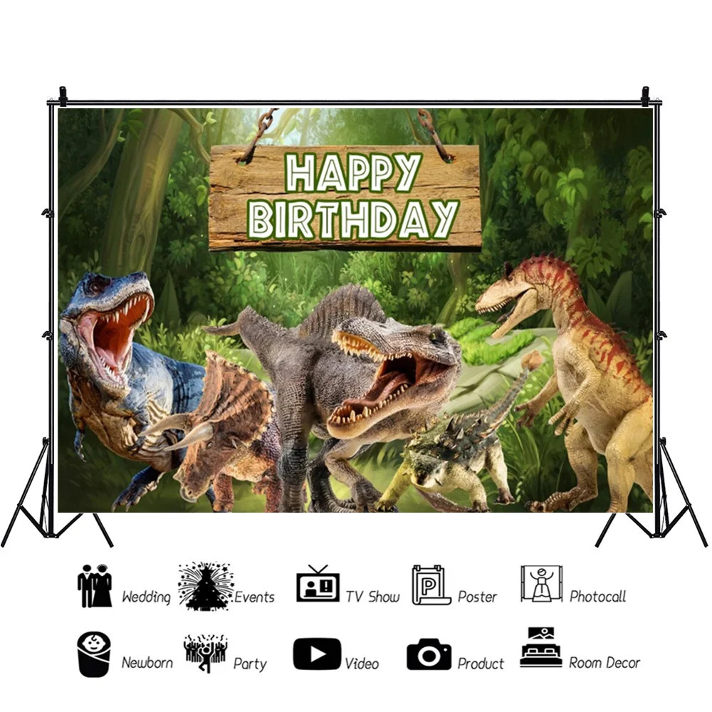 Latar Belakang Tema Dinosaurus - Photography Backdrop Muslin ulasan dan harga