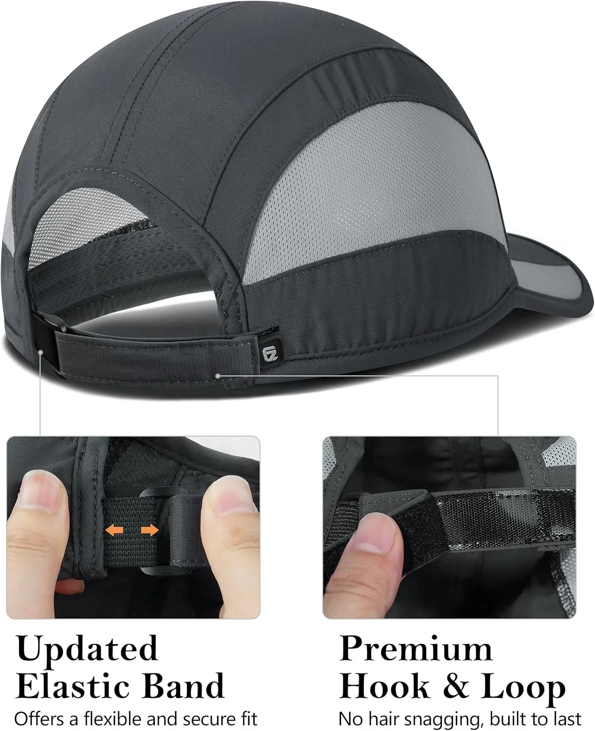 GADIEMKENSD Unisex Quick-Dry Running Cap Adjustable Lightweight UPF 50+ Sun Hat for Sports Outdoor