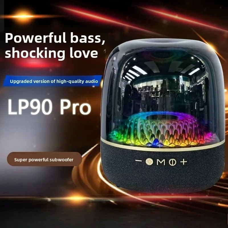 Wireless KTV Speaker, Heavy Bass 100W, 7-Color LED for Outdoor/Home, Portable Bluetooth Sound