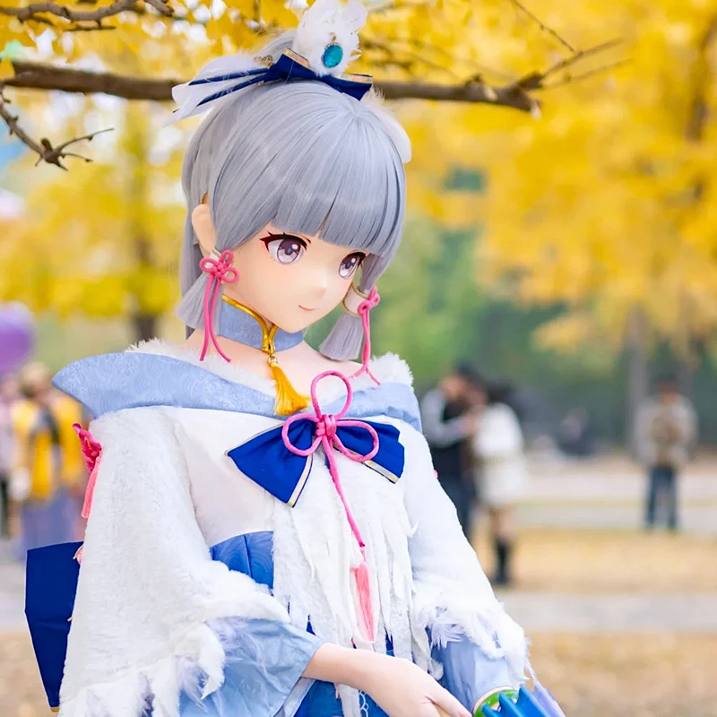 قفل عقال كامل مصنوع يدويًا حسب الطلب لشخصية اللعبة Kig Cosplay Kigurumi قناع الراتنج أقنعة Kigurumi أنيمي اليابانية
