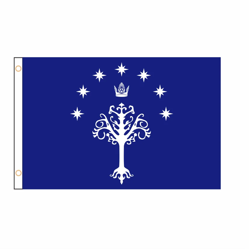 Custom Banner The Kingdom of Rohan Flag Gondor  Banner 2ft*3ft 3ft*5ft Polyester Sports QZ-228