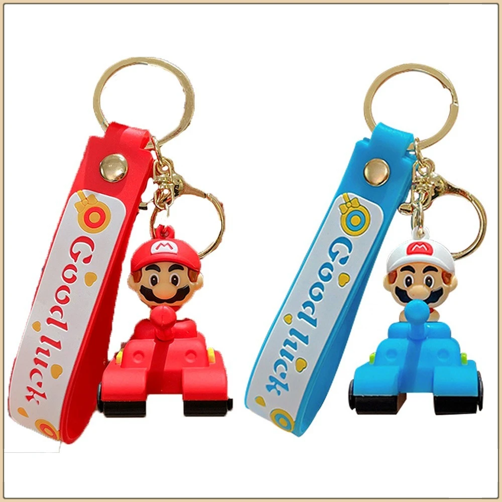 

Cartoon Super Mario Keychains Fashion Backpack Pendant Keyrings Motorcycle Key Chains Decorative Accessories Boys Girls Gifts