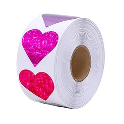 8 Patterns Heart Shape Love Valentine's Day Stickers Wedding Party Seal Labels Gift Decoration Wrap Tag Stickers Self-adhesive