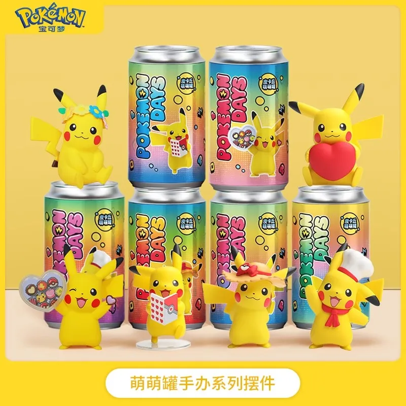 Pokemon Pvc Figure Love Heart Pikachu Anime Toys Kawaii Jar Pen Holder Cute Ornaments Doll Cartoon Decor Birthday Gift For Kids