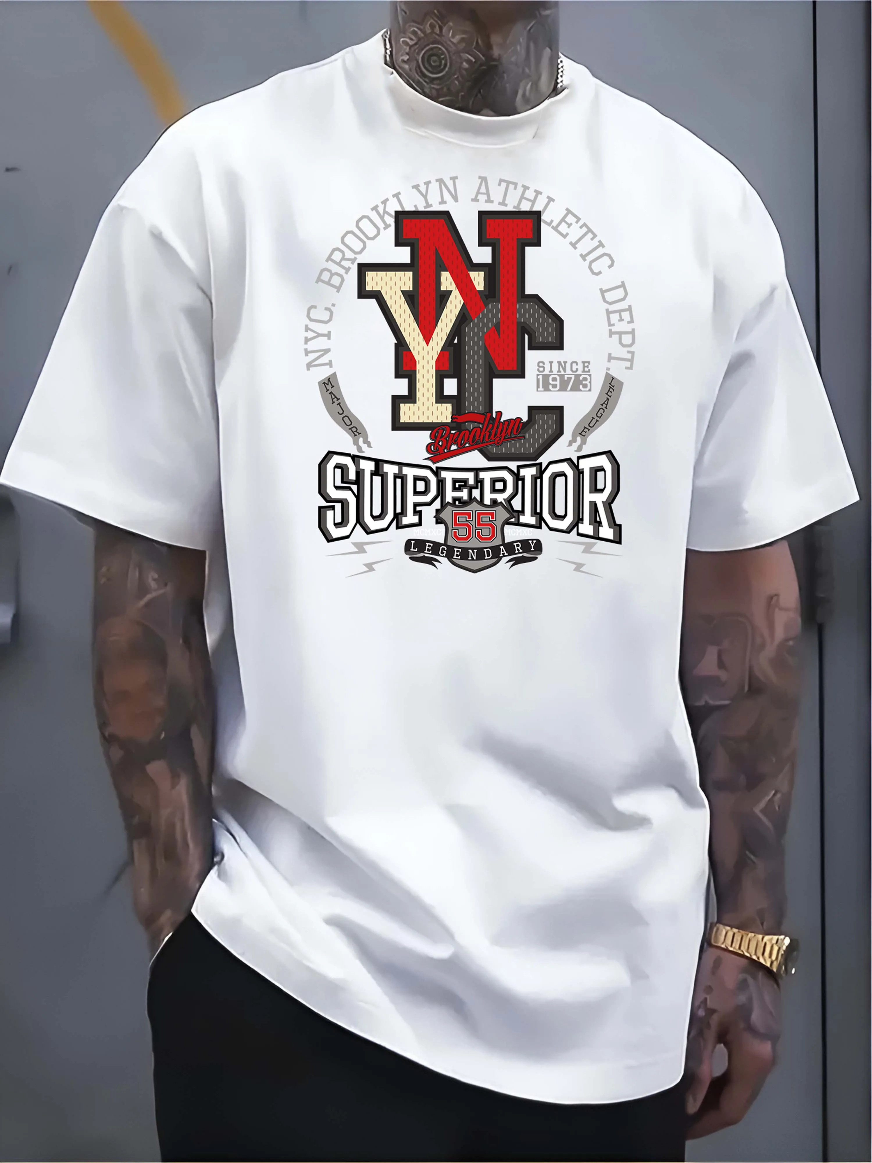 

Graphic Printed Men's Luxury Cotton Short Sleeved T-shirt for Summer Unisex Men's and Women's Casual Loose Trendy Clothing