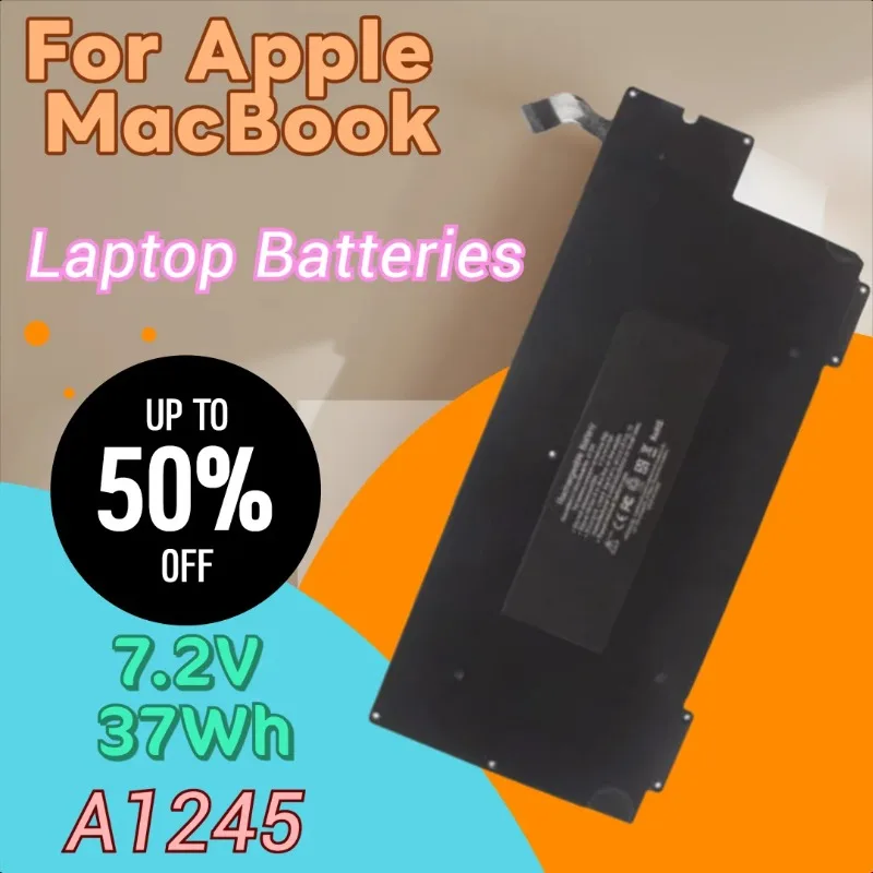 

New A1245 Laptop Battery 7.2V 37Wh for Apple MacBook Air 13" A1237 A1304 MB003 MC234CH/A MC233LL/A MC504J/A MC503J/A