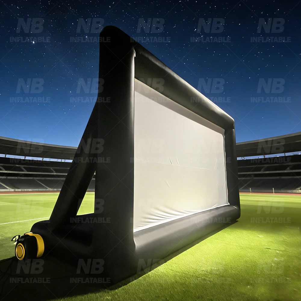 25FT PVC Waterproof Inflatable Screen, Durable Outdoor Movie & TV Projector Cinema Display, Event Banner