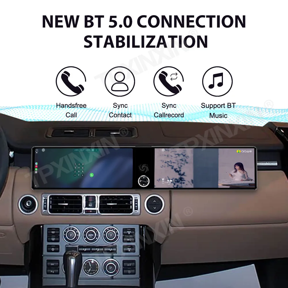 12.3 Inch Screen Car Radio For Range Rover Executive 2003-2004 Android Auto GPS Navigation Multimedia Stereo Receiver Head Unit