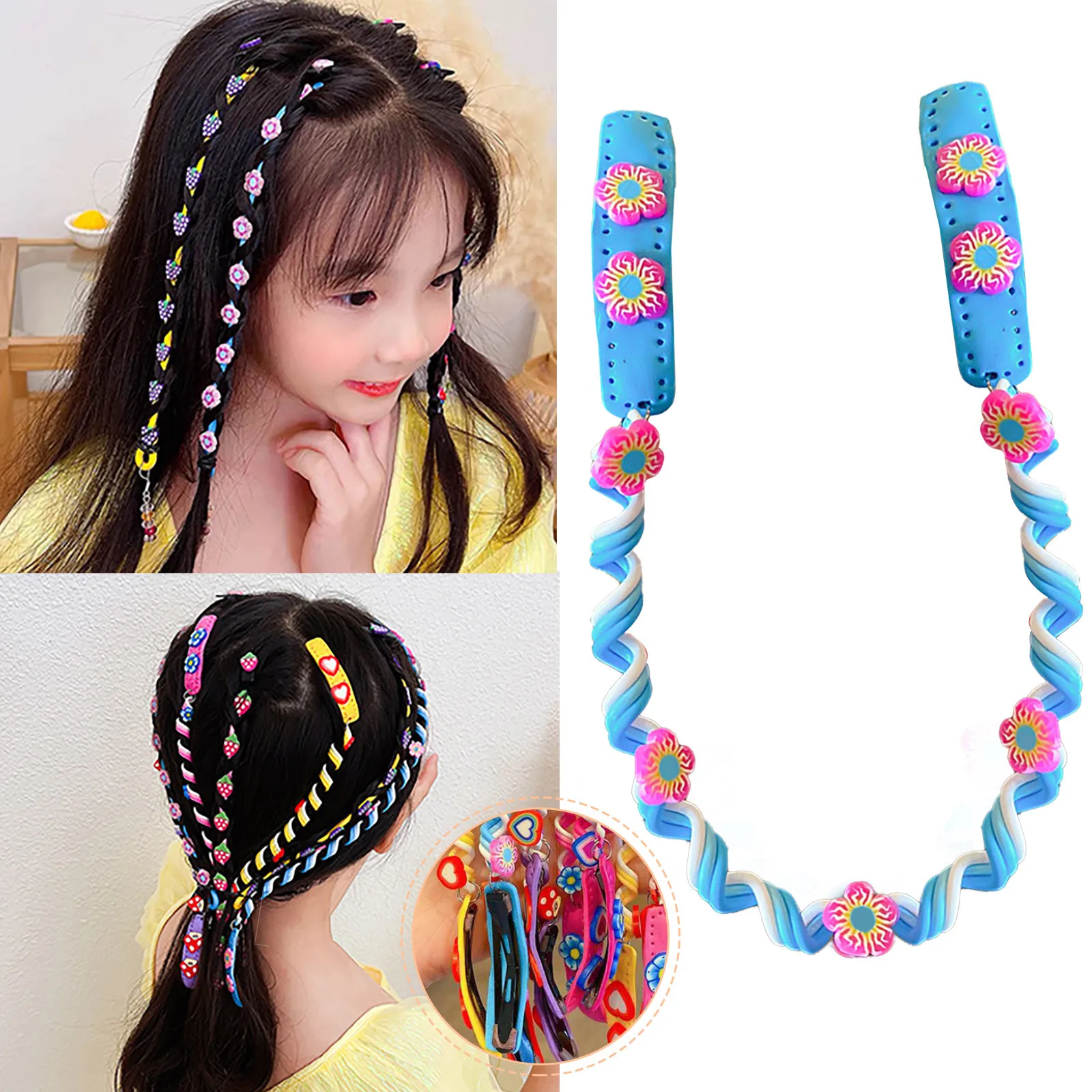 DIY Colorful Torsion Hair Hair Accessories Girls Set DIY Hair Styling Accessories Colorful Hair Styling Girls Hair Accessories