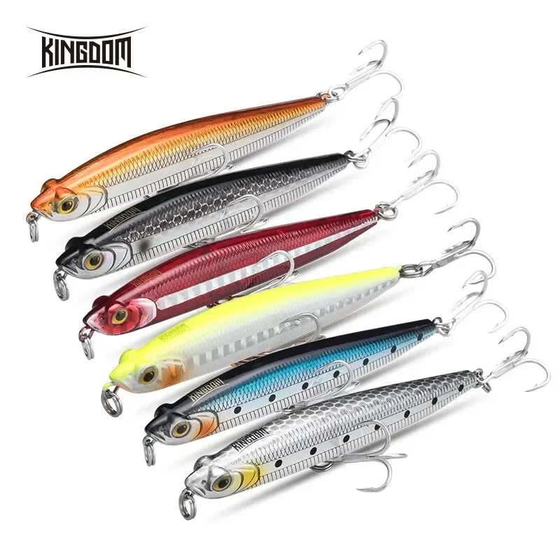 

Kingdom Sinking Sea Fishing Lure 80mm 95m High Quality Pencil Lures Wobblers Artificial Hard Baits Fishing Tackle For Bass Pike