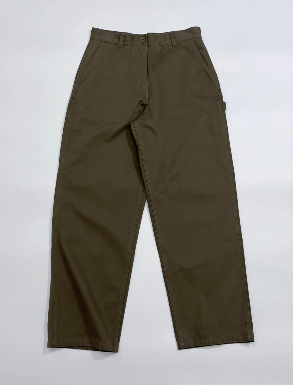 Niche Casual Workwear Style Patchwork Pockets Loose Straight Leg Casual Pants