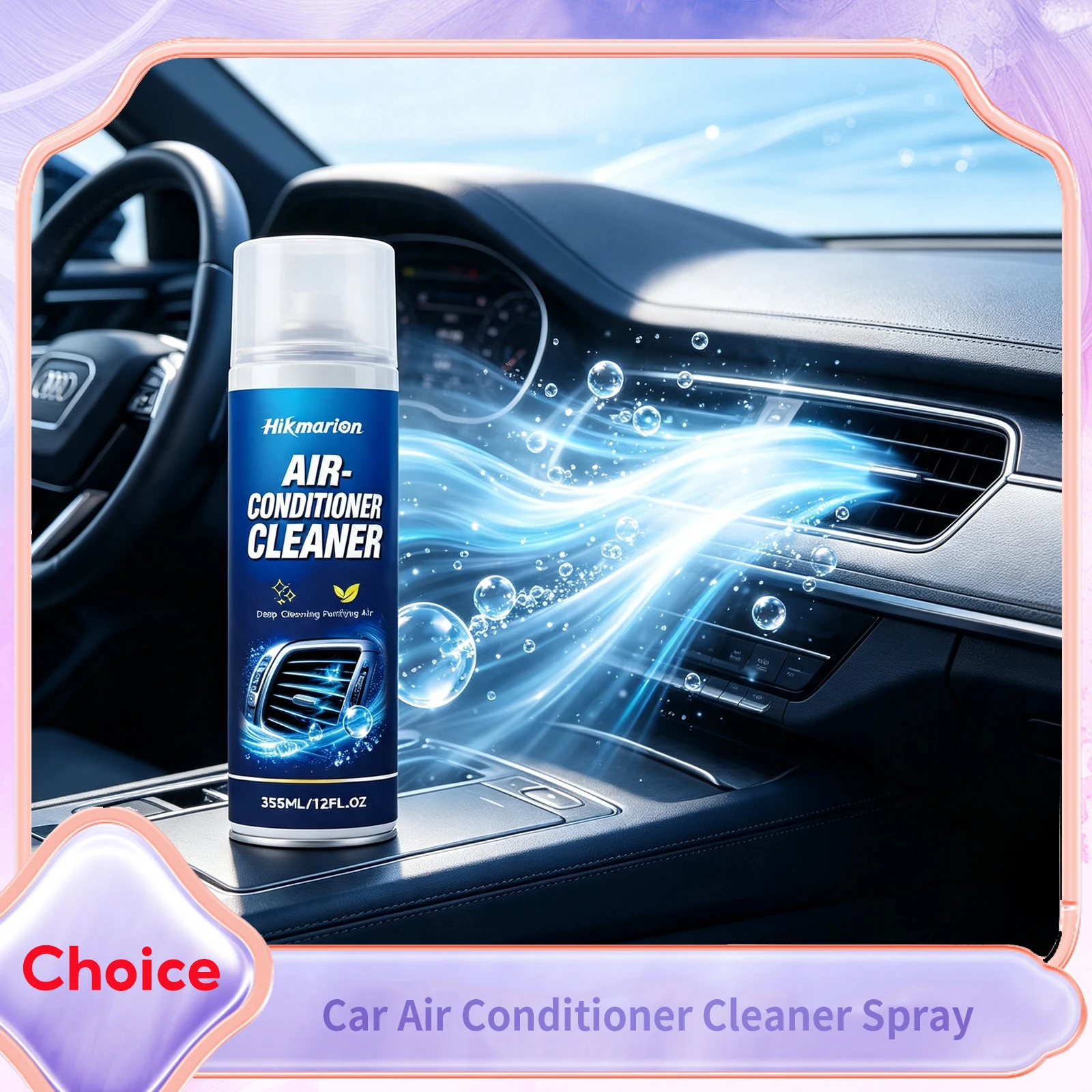 Odor Eliminator Car - สเปรย์ทำความสะอาดแอร์รถยนต์ ขจัดฝุ่นและคราบสกปรกอย่างรวดเร็ว ป้องกันเชื้อรา กำจัดกลิ่นไม่พึงประสงค์ โฟมทำความสะอาดช่องแอร์รถยนต์ ขจัดกลิ่น