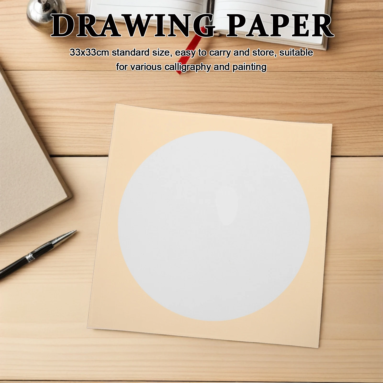 30 Sheets Thickened Rice Paper Chinese Brush Ink Exercise Calligraphy Xuan Painting Beige Writing China Decoration