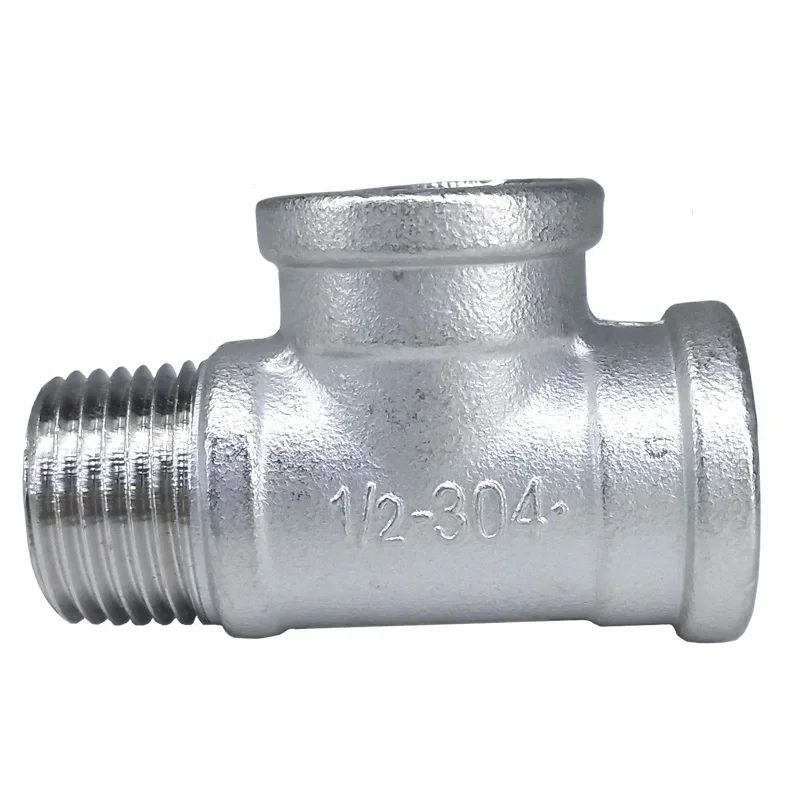 1/4 "3/8" 1/2 "3/4" 1 "1-1/4" 1-1/2 "2" BSP męskie trójnik żeński 3 sposoby rozdzielacz 304 łącznik rur ze stali nierdzewnej złącze wodne gaz