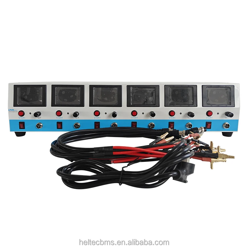 

Multi-functional Battery Repair Instrument 6 Channels With Display Battery Analyzer NiMH Battery Tester 7-23V Per Channel