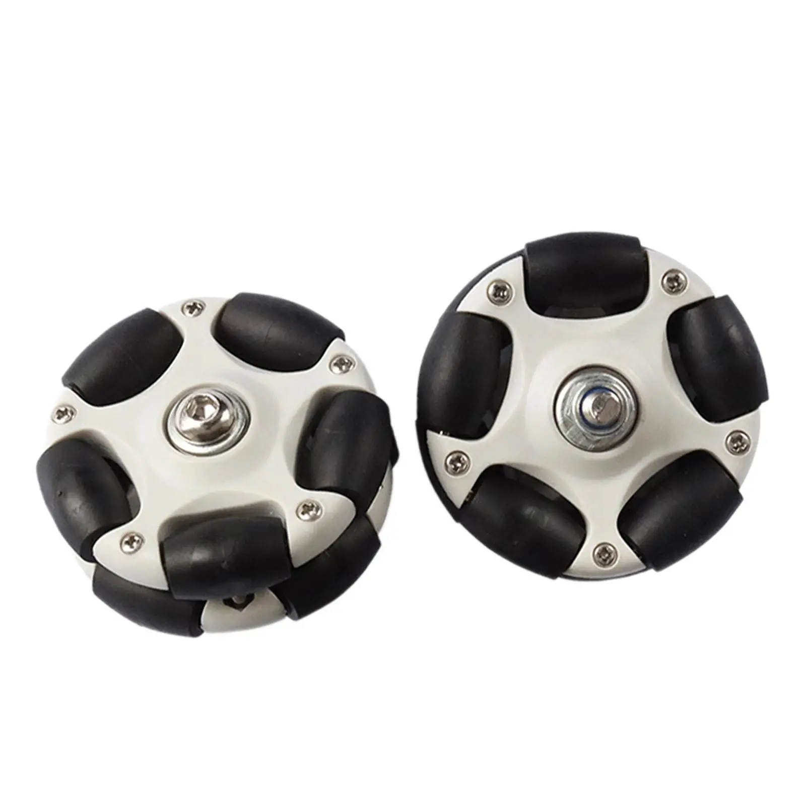 Flexible Folding Bicycle Easy Wheels 58mm Roller Bearing Replacement Lightweight Aluminum Alloy Omni Wheels for Bike Racks