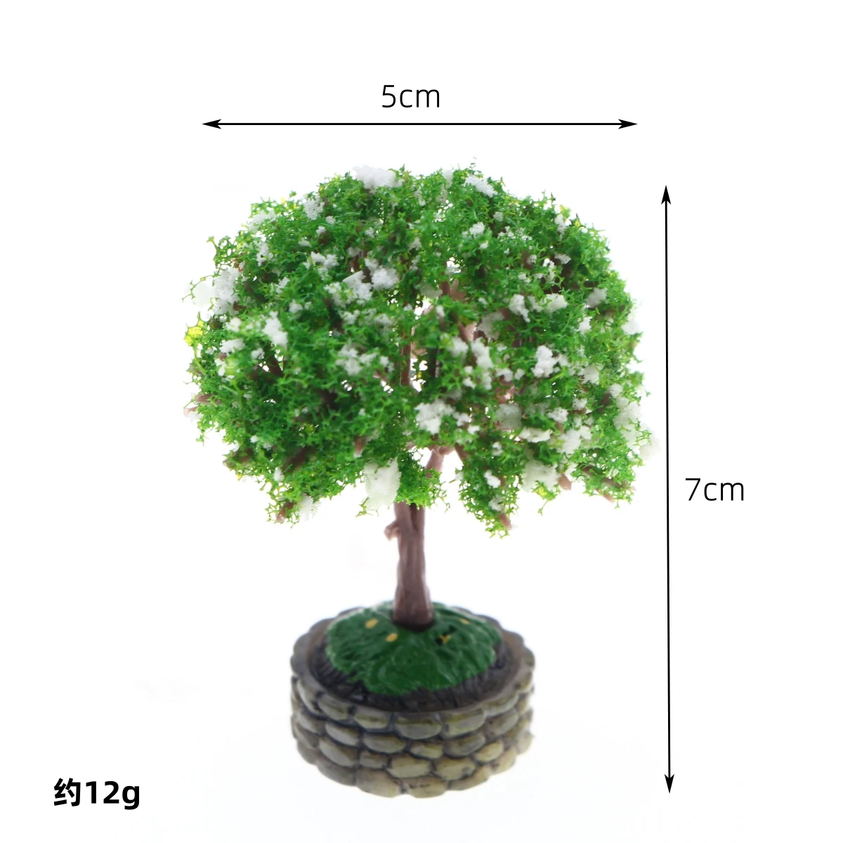 Dollhouse Miniature Flower Tree Model Accessory