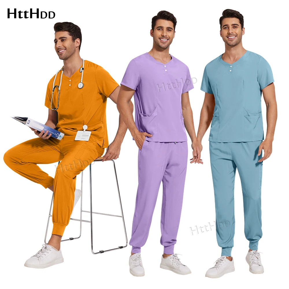 

Hot Sales Hospital Uniform Wholesale Tops and Pants Medical Women Nursing Scrubs Uniforms Sets Men Veterinary Uniforms Wholesale