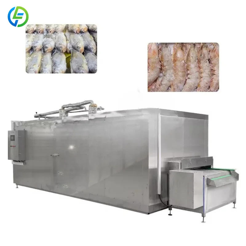 Factory Price Iqf Pizza Quick Fast Blast Fruit Flash Freeze Tunnel Freezer Process Line for Chicken of Ultra Customized