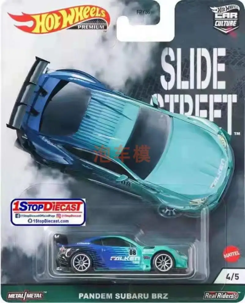 HOT WHEELS 1:64 SLIDESTREET Subaru BRZ Toyota supra AE86 S14 ford mustang Collection of die-cast alloy trolley model ornaments