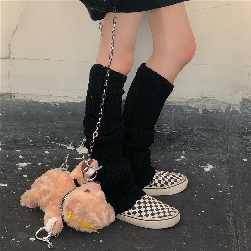 Japanese Lolita Sweet Girl Leg Warmer Knit Socks Wool Blend Warm Comfortable Fashionable Stockings for Women view 5