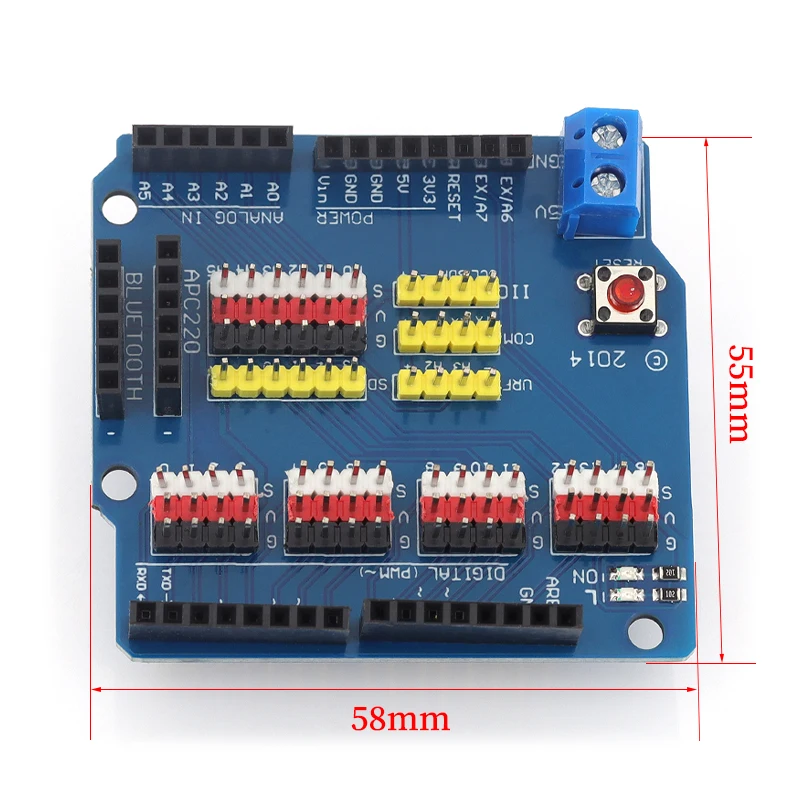1/5/10Pcs V5 Sensor Expansion Board For Arduino R3 V5.0 Electronic Module Multi port expansion