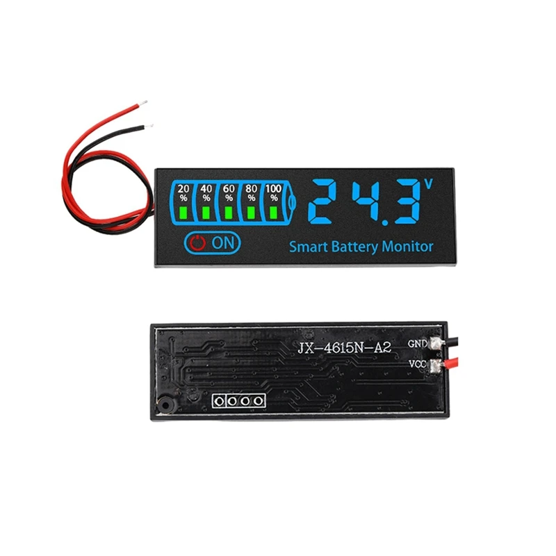 18650 Li-Ion Lipo Lithium Test 7-55V Acid Battery Level Indicator Tester LEDDisplay Meter Module Capacity VoltageMeter,D-A49I