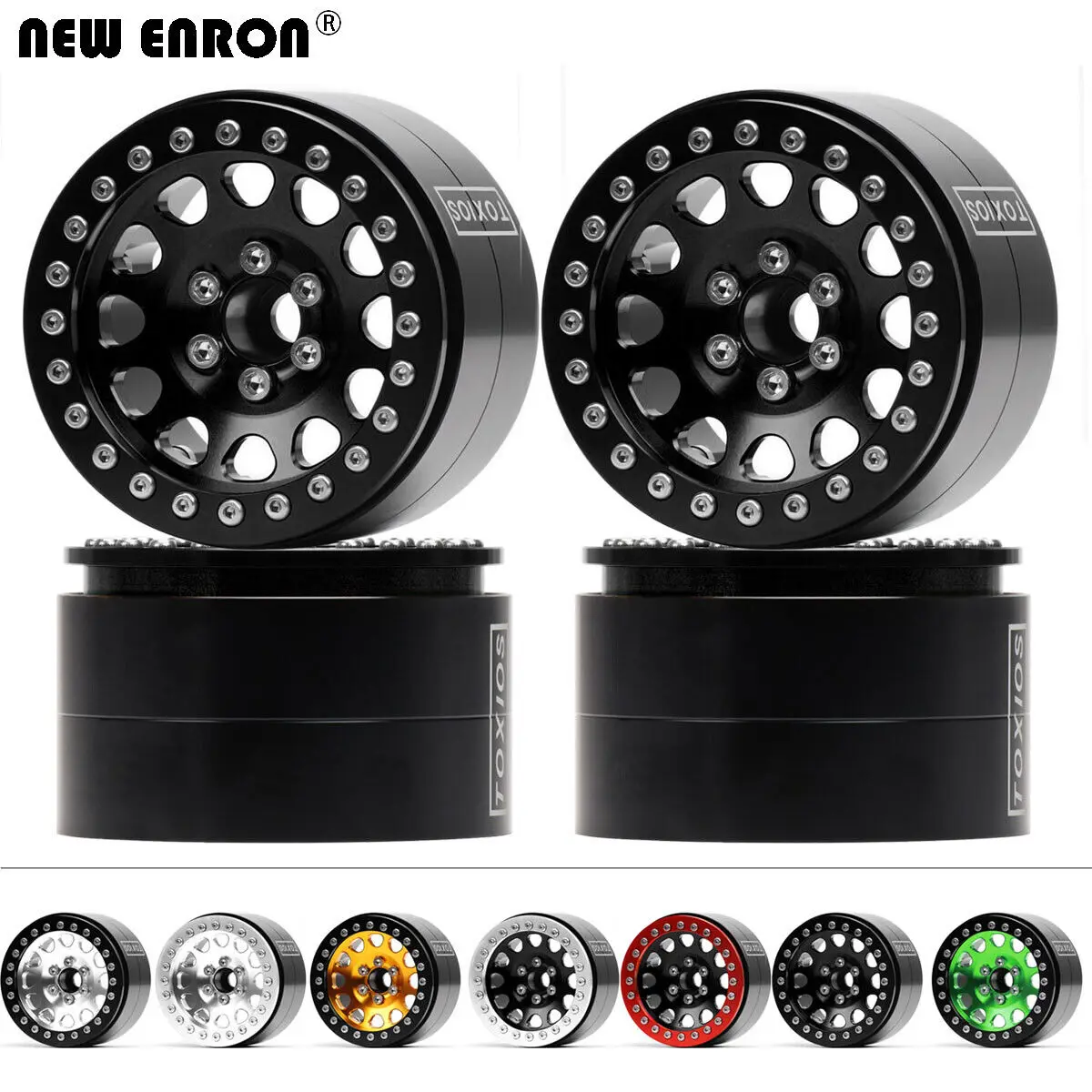 

NEW ENRON CNC Aluminum 2.2 in Beadlock Wheel Rim For RC Crawler 1/10 TRAXXAS TRX4 AXIAL SCX10 90046 90047 TRX6 Yeti Wraith ETC