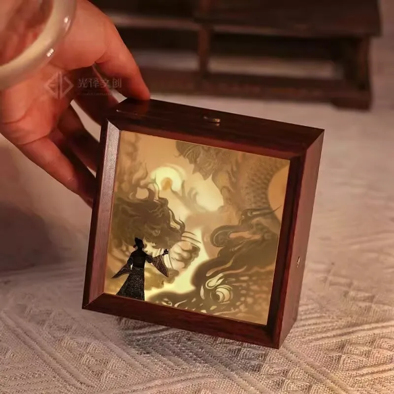 "티베트 바다 전설" 주변 장치 Xiao Zhan 사진 프레임, 수면 야간 조명, 침실 책상 디스플레이, 장식 선물