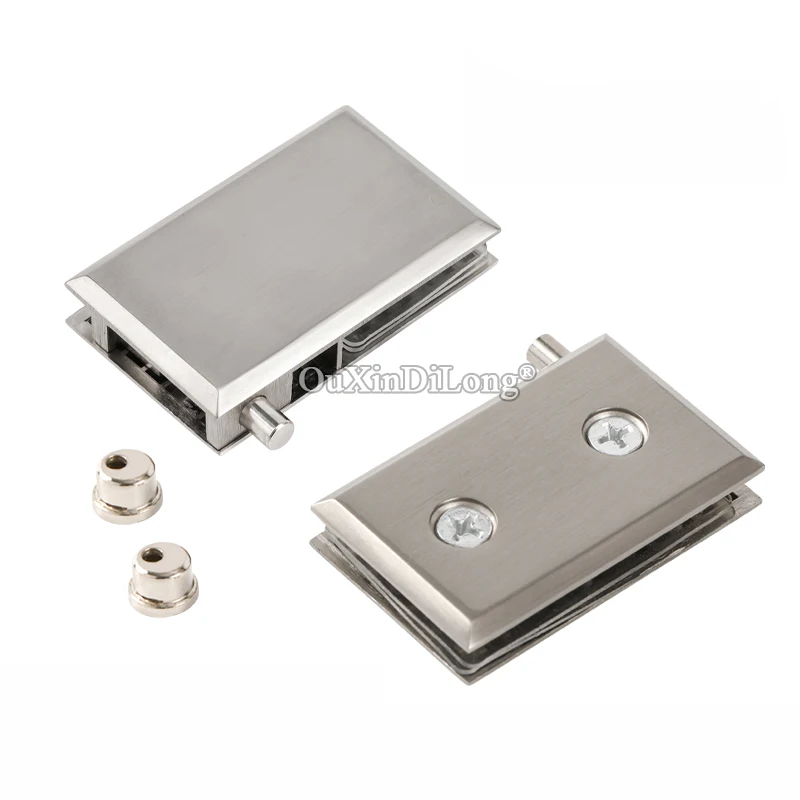 

Brand New 6Pairs Zinc Alloy Cabinet Pivot Hinges Shopping Mall Display Glass Cabinet Door Hinges for 5~8mm Thickness