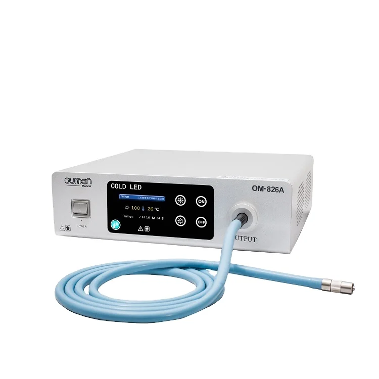 

OM-826A Hospital clinic Stabile LED Medical Cold Light Source for Endoscopy